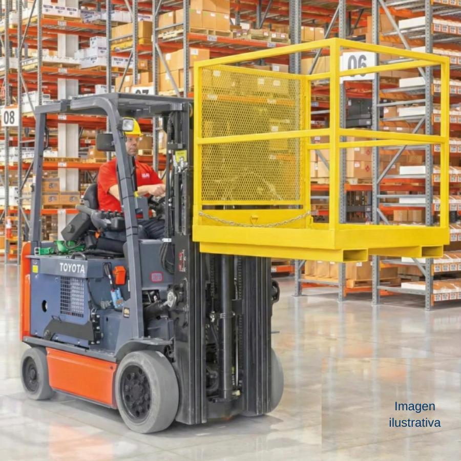Plataforma de trabajo (canastilla) para montacargas – 500 kg