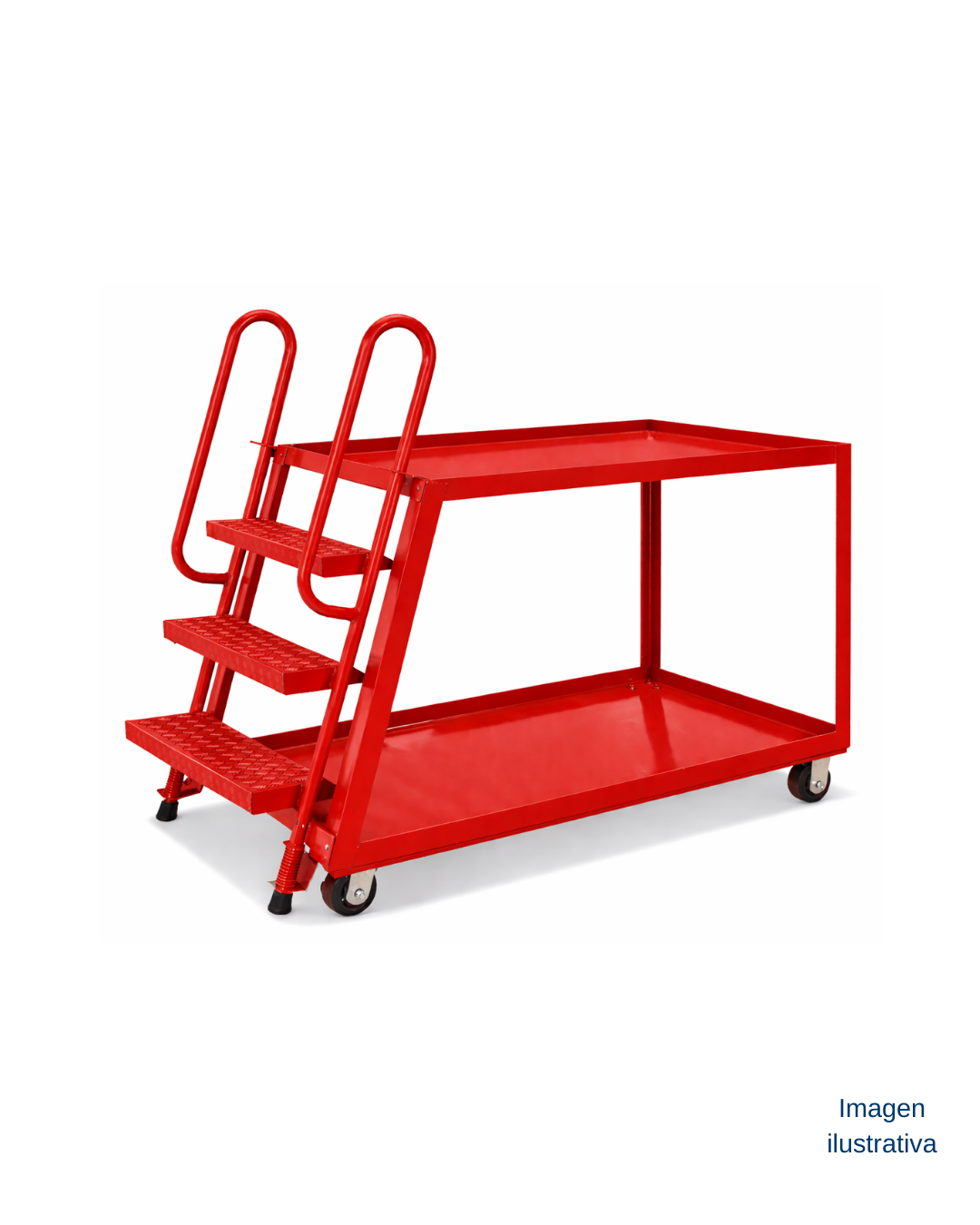 Carrito escalera para picking 137 x 71 x 130 CM