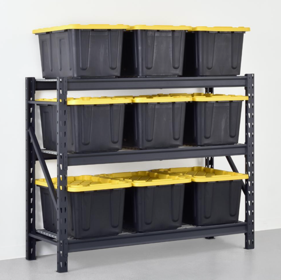 Estante de acero 3 niveles (137 × 61 × 165 cm)