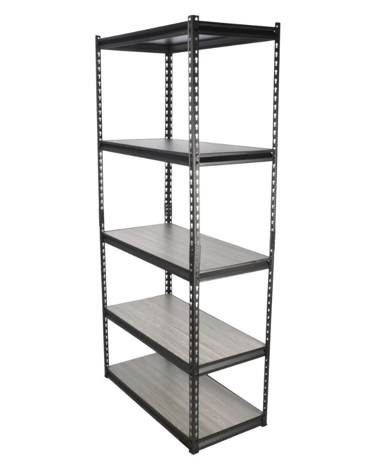 Estante de acero 5 niveles (183 × 91.4 × 45.7 cm)