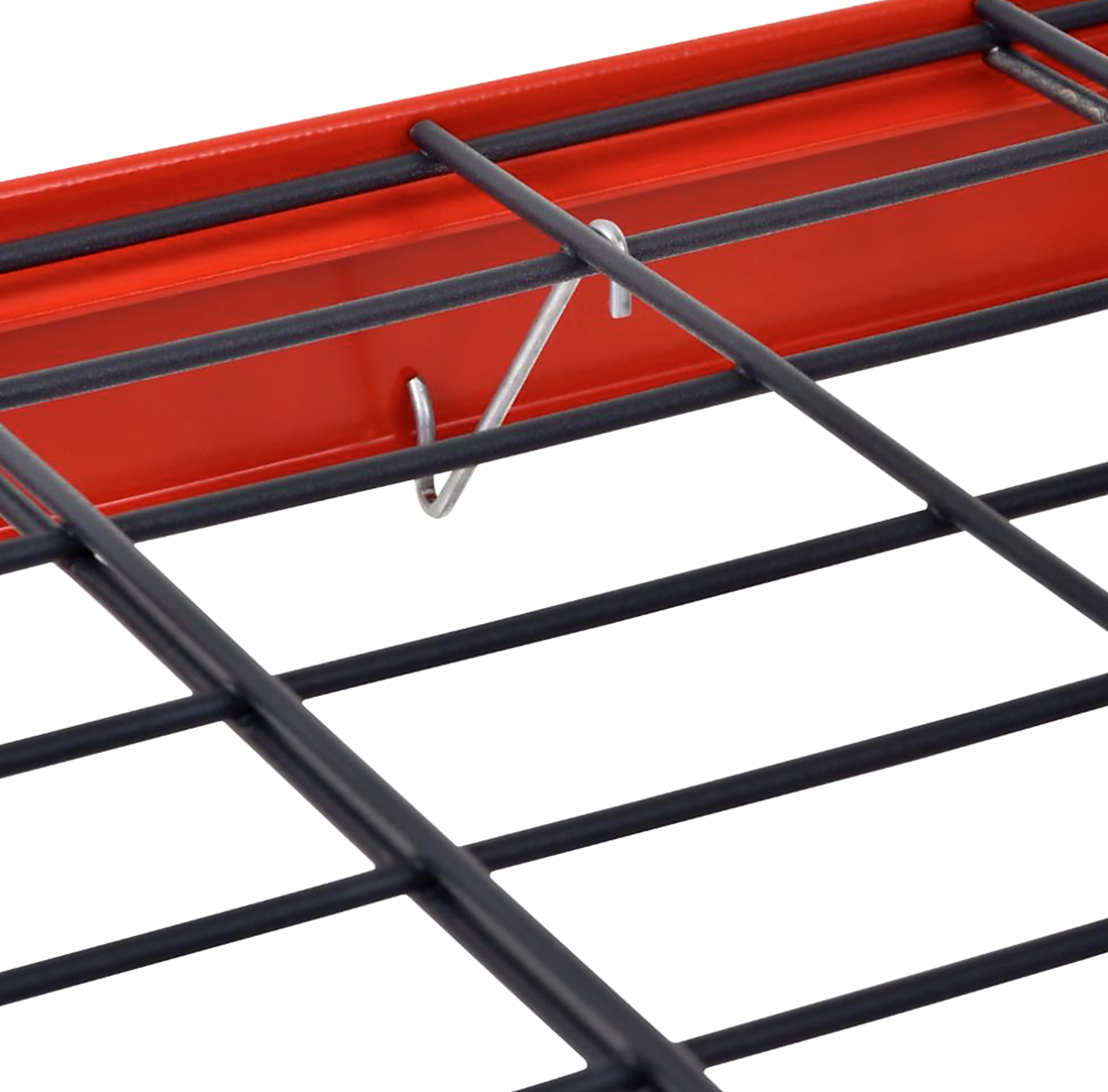 Estante de acero rojo para cargas pesadas (5 niveles)