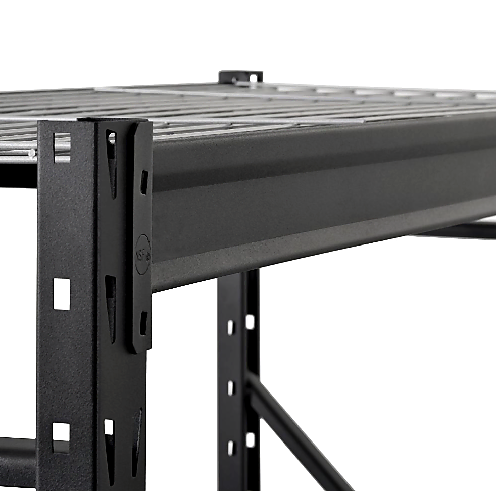 Estante de acero para cargas pesadas 4 niveles (196 × 61 × 198 cm)