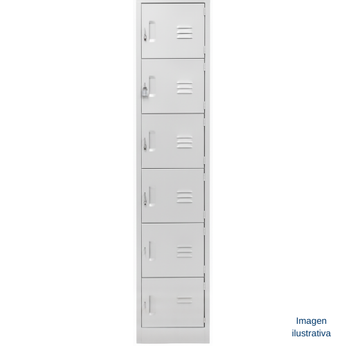 Lockers metálicos de acero (1 a 6 puertas)