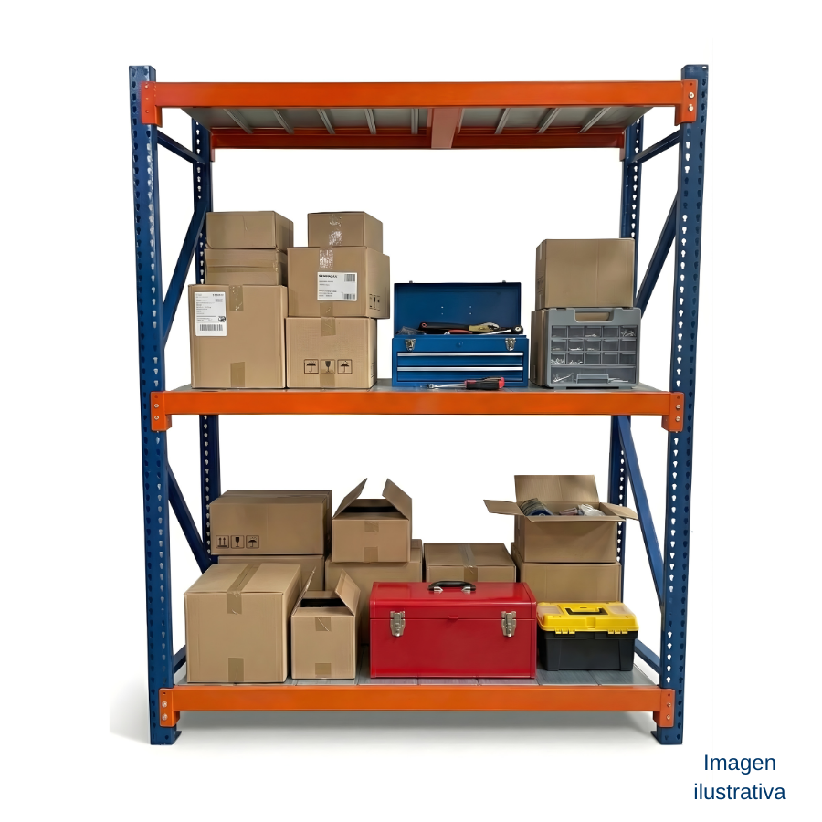 Menorack industrial galvanizado (3 / 4 / 5 niveles)