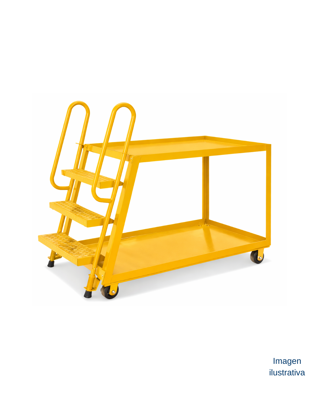 Carrito escalera para picking 137 x 71 x 130 CM