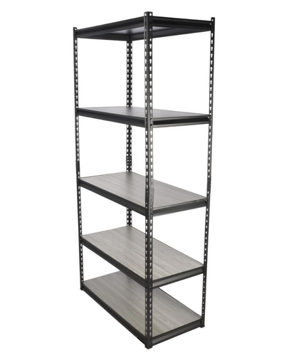 Estante de acero 5 niveles (183 × 91.4 × 45.7 cm)