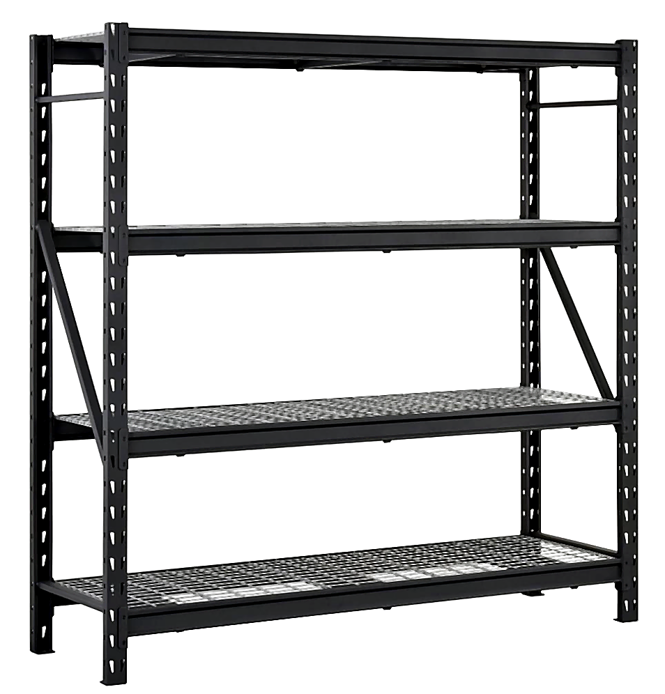 Estante de acero para cargas pesadas 4 niveles (196 × 61 × 198 cm)