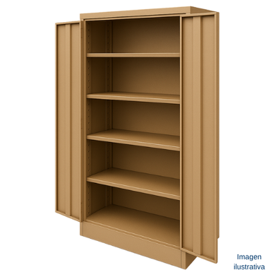 Gabinete industrial de almacenamiento con repisas ajustables