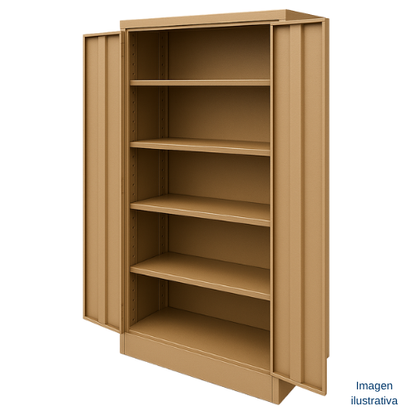 Gabinete industrial de almacenamiento con repisas ajustables