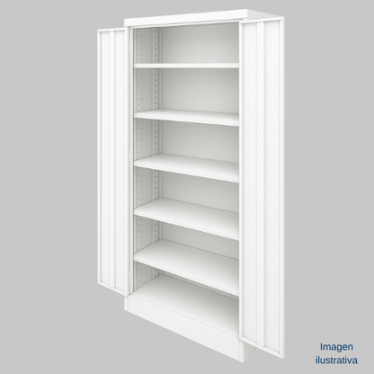 Gabinete industrial de almacenamiento con repisas ajustables