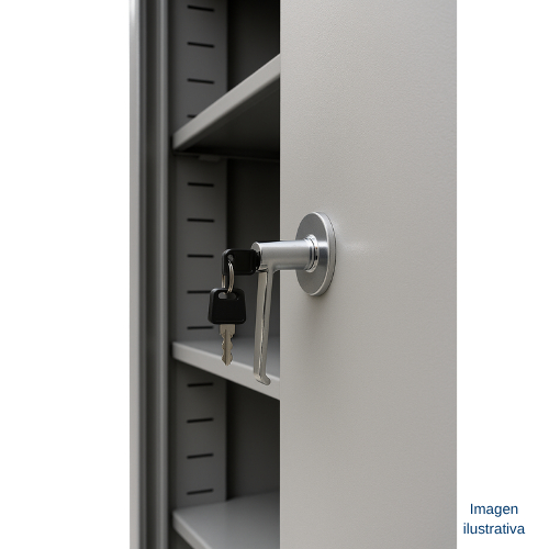 Gabinete industrial de almacenamiento con repisas ajustables