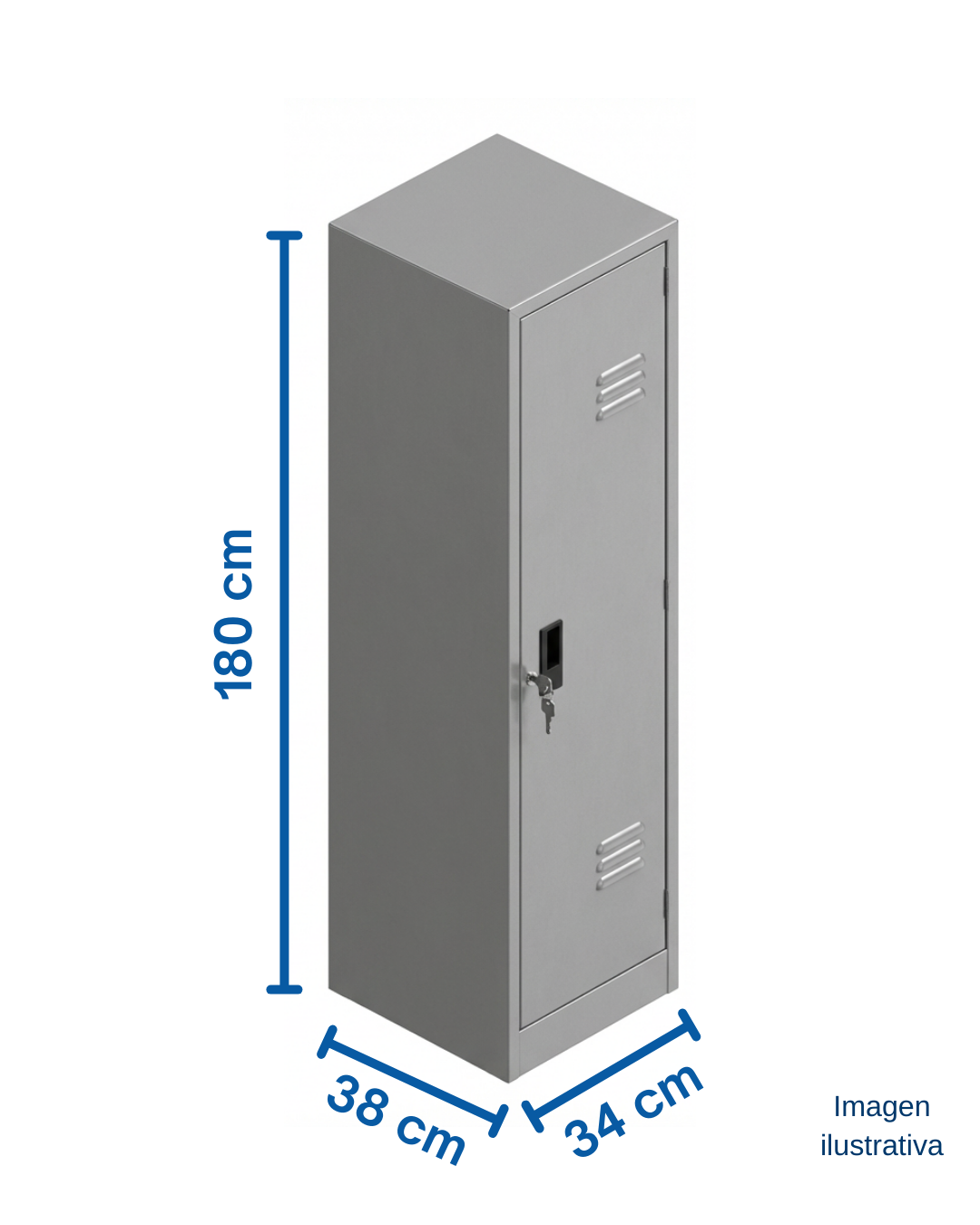 Lockers metálicos de acero (1 a 6 puertas)