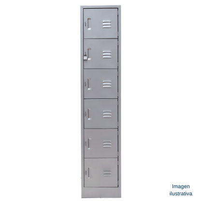 Lockers metálicos de acero (1 a 6 puertas)