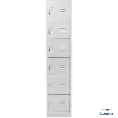 Lockers metálicos de acero (1 a 6 puertas)