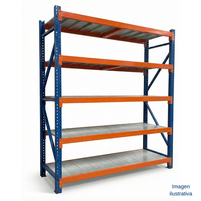 Menorack industrial galvanizado (3 / 4 / 5 niveles)