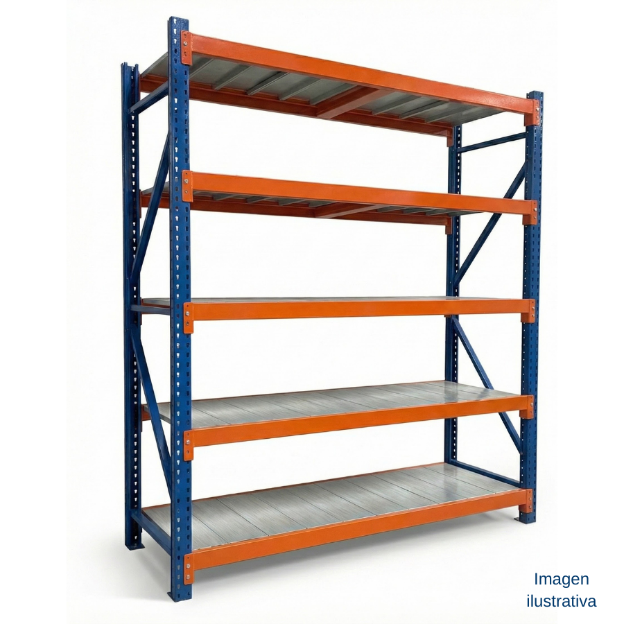 Menorack industrial galvanizado (3 / 4 / 5 niveles)