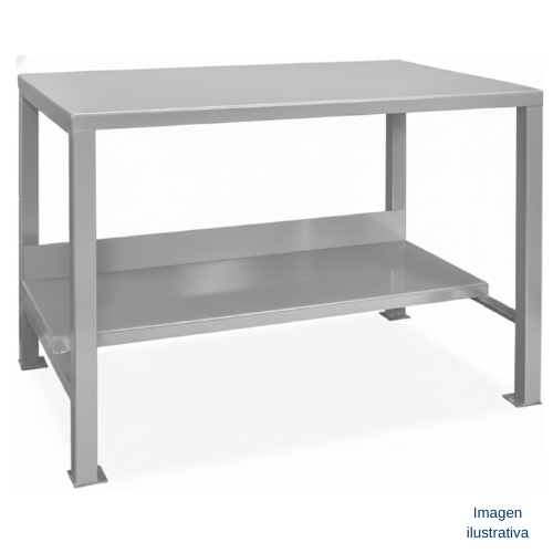 Mesa de trabajo heavy duty de acero soldado